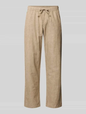 Spodnie o kroju relaxed fit z mieszanki bawełny i lnu model 'KANE' jack & jones