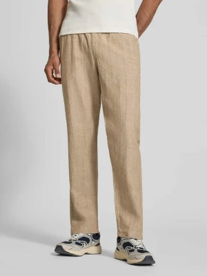 Spodnie o kroju relaxed fit z mieszanki bawełny i lnu model 'KANE' jack & jones