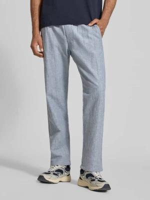 Spodnie o kroju relaxed fit z mieszanki bawełny i lnu model 'KANE' jack & jones