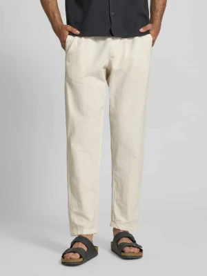 Spodnie o kroju relaxed fit z mieszanki bawełny i lnu model 'KANE' jack & jones