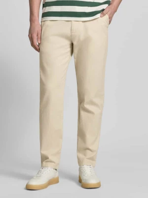 Spodnie o kroju relaxed fit z mieszanki lnu i bawełny s.Oliver RED LABEL