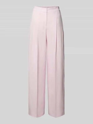 Spodnie o kroju relaxed fit z mieszanki lnu model 'TIANA11' Boss