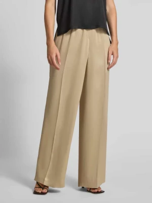 Spodnie o kroju relaxed fit z satyny model ‘TAVATI’ Boss