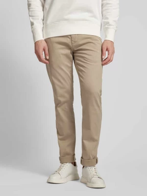 Spodnie o kroju shaped fit w jednolitym kolorze Marc O'Polo