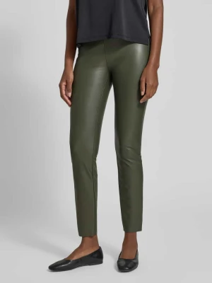 Spodnie o kroju skinny fit z imitacji skóry model ‘RESA’ RAFFAELLO ROSSI