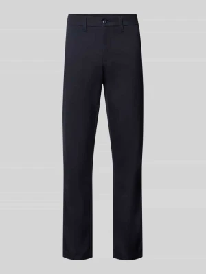 Spodnie o kroju skinny fit z mieszanki bawełny model 'SID' Carhartt WIP Granatowy
