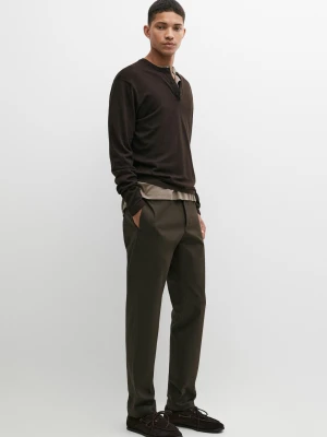 Spodnie O Kroju Slim - Brązowy - Massimo Dutti - Male