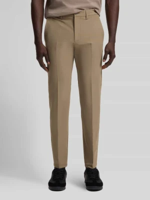 spodnie o kroju slim fit model 'T_COMMUTER-SLIM' Boss Khaki