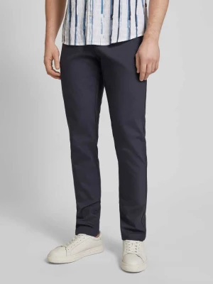 Spodnie o kroju slim fit w jednolitym kolorze model ‘Philip’ casual friday