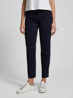 Spodnie o kroju slim fit w jednolitym kolorze model ‘SILEA’ Marc Cain