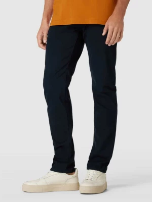 Spodnie o kroju slim fit w jednolitym kolorze Pierre Cardin
