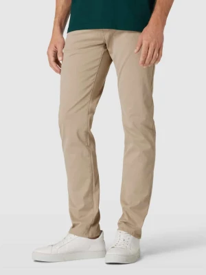 Spodnie o kroju slim fit w jednolitym kolorze Pierre Cardin