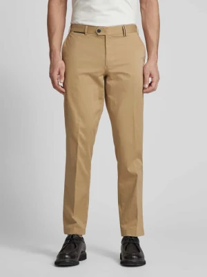 Spodnie o kroju slim fit w kant model ‘PEAKER’ hiltl