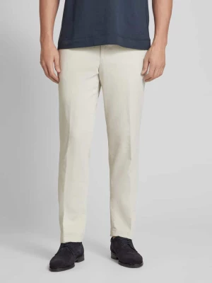 Spodnie o kroju slim fit w kant model ‘Porter’ hiltl