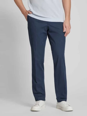 Spodnie o kroju slim fit w kant model ‘Teaker’ hiltl
