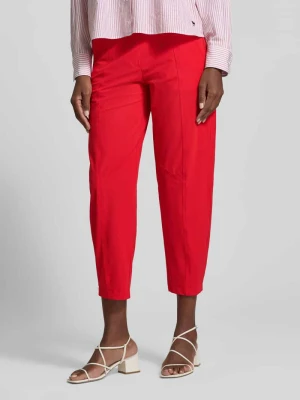 spodnie o kroju slim fit z elastycznym pasem z logo model 'EDEN' CAMBIO