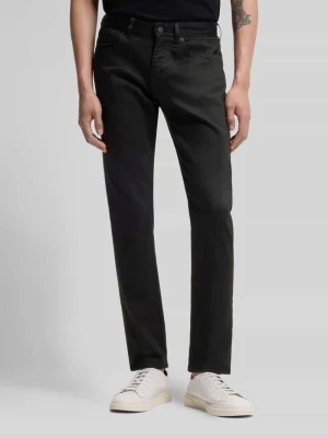 spodnie o kroju slim fit z mieszanka wiskozy w 5 kieszeni model 'P-DELAWARE5' Boss czarny