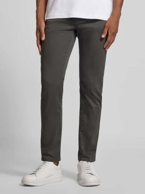 Spodnie o kroju slim fit z mieszanki bawełny model ‘DELAWARE’ Boss