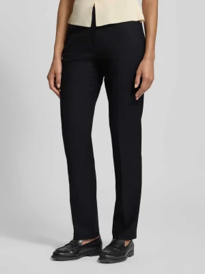 Spodnie o kroju slim fit z mieszanki lyocellu model ‘Pauline’ Raphaela By Brax Czarny
