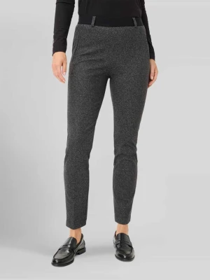 Spodnie o kroju slim fit z mieszanki materiałów z dodatkiem wiskozy Raphaela By Brax Antracytowy