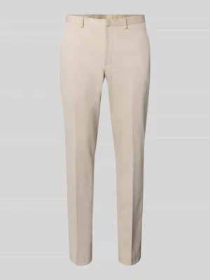 Spodnie o kroju slim fit z mieszanki wiskozy model 'Harold' MCNEAL Beżowy