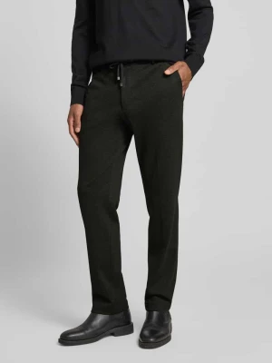 Spodnie o kroju slim fit z mieszanki wiskozy z tunelem model ‘Sake’ JOOP! Collection