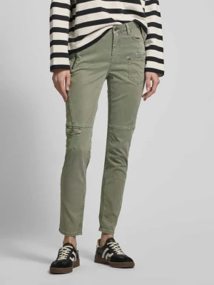 Spodnie o kroju slim fit z nakładanymi kieszeniami monari