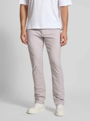 Spodnie o kroju slim fit z paskiem MCNEAL