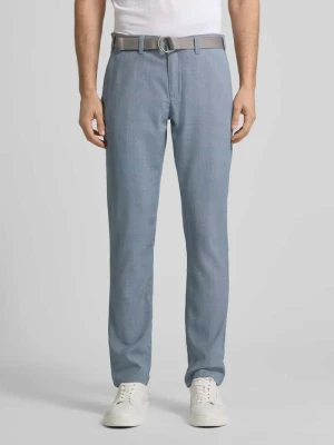 Spodnie o kroju slim fit z paskiem MCNEAL