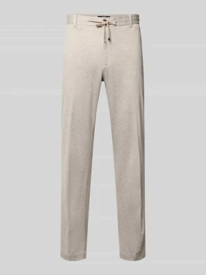 Spodnie o kroju slim fit z trokiem model 'Sake' JOOP! Beżowy