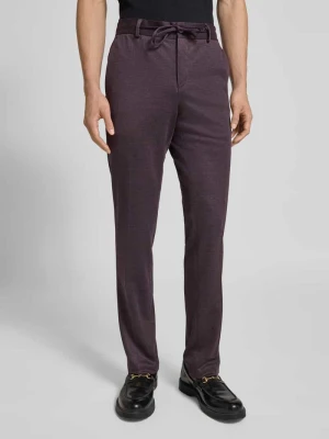 Spodnie o kroju slim fit z wiązaniem model ‘SpartaFlex’ Zuitable