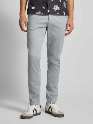 Spodnie o kroju slim fit z wpuszczanymi kieszeniami model ‘MARCO BOWIE’ jack & jones