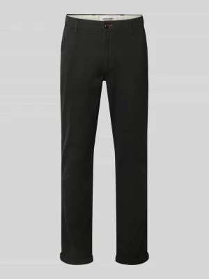 Spodnie o kroju slim fit z wpuszczanymi kieszeniami model ‘MARCO’ jack & jones