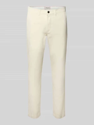 Spodnie o kroju slim fit z wpuszczanymi kieszeniami model ‘MARCO’ jack & jones