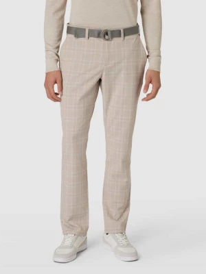 Spodnie o kroju slim fit ze wzorem w kratę glencheck MCNEAL