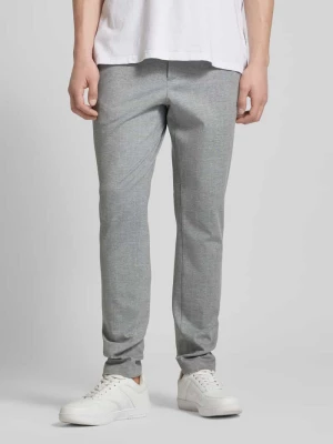 Spodnie o kroju slim fit ze wzorem w paski model ‘MARK’ Only & Sons
