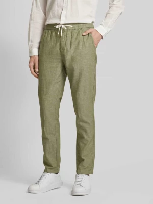 Spodnie o kroju straight fit w jednolitym kolorze model ‘WARREN’ Scotch & Soda
