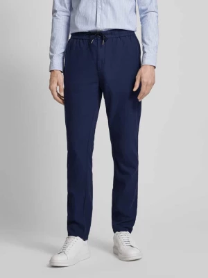 Spodnie o kroju straight fit w jednolitym kolorze model ‘WARREN’ Scotch & Soda