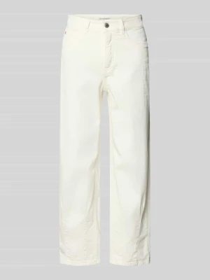 Spodnie o kroju straight fit w skróconym kroju model 'Melly' OPUS PANTS