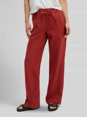 Spodnie o kroju straight fit z czystego lnu Marc O'Polo