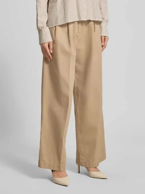 Spodnie o kroju straight fit z czystej bawełny HUGO