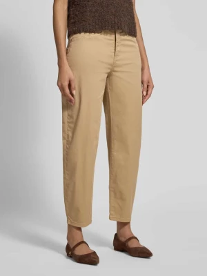 Spodnie o kroju straight fit z detalem z zamkiem błyskawicznym Model 'Bora' MAC