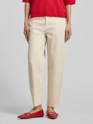 Spodnie o kroju straight fit z detalem z zamkiem błyskawicznym Model 'Bora' MAC