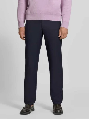 Spodnie o kroju straight fit z dodatkiem wiskozy Armani Exchange Ciemnoniebieski