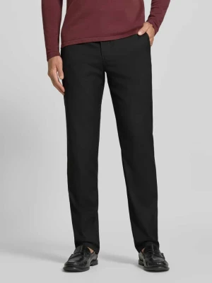 Spodnie o kroju straight fit z dodatkiem wiskozy Armani Exchange Czarny
