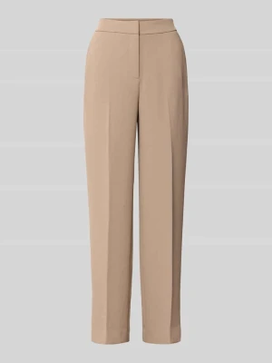 Spodnie o kroju straight fit z kantami model 'Dani' Forever New
