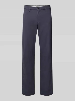 Spodnie o kroju straight fit z mieszanki bawełny model 'Kane' Jack&Jones Ciemnoniebieski