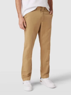 Spodnie o kroju straight fit z mieszanki lnu i bawełny Polo Ralph Lauren