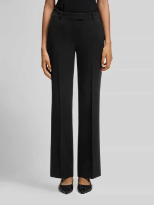 Spodnie o kroju straight fit z zakładkami w pasie HUGO