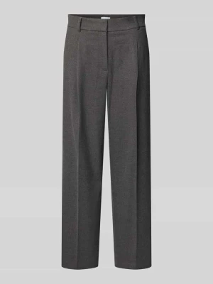 Spodnie o kroju straight fit z zakładkami w pasie i dodatkiem wiskozy Jake*s Collection